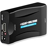 SODIAL Scart to HDMI 1080p 60Hz SCART Adapter Plug and Play Analog to Digital Converter Box Video Audio HDMI Scart Adapter Support PAL / NTSC / SECAM for PS4 / PS3 / TV / DVD