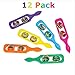 Cymbals With Plastic Handles – 12 Pack Assorted Beautiful Colors – Great For Kids, Party Favor - By Kidsco