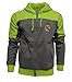 Real Madrid Youth Hoodie Grey Boys Zip Front Fleece Sweatshirt Jacket