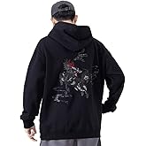 Niepce Inc Streetwear Men's Dragon Embroidered Heavyweight Graphic Hoodies