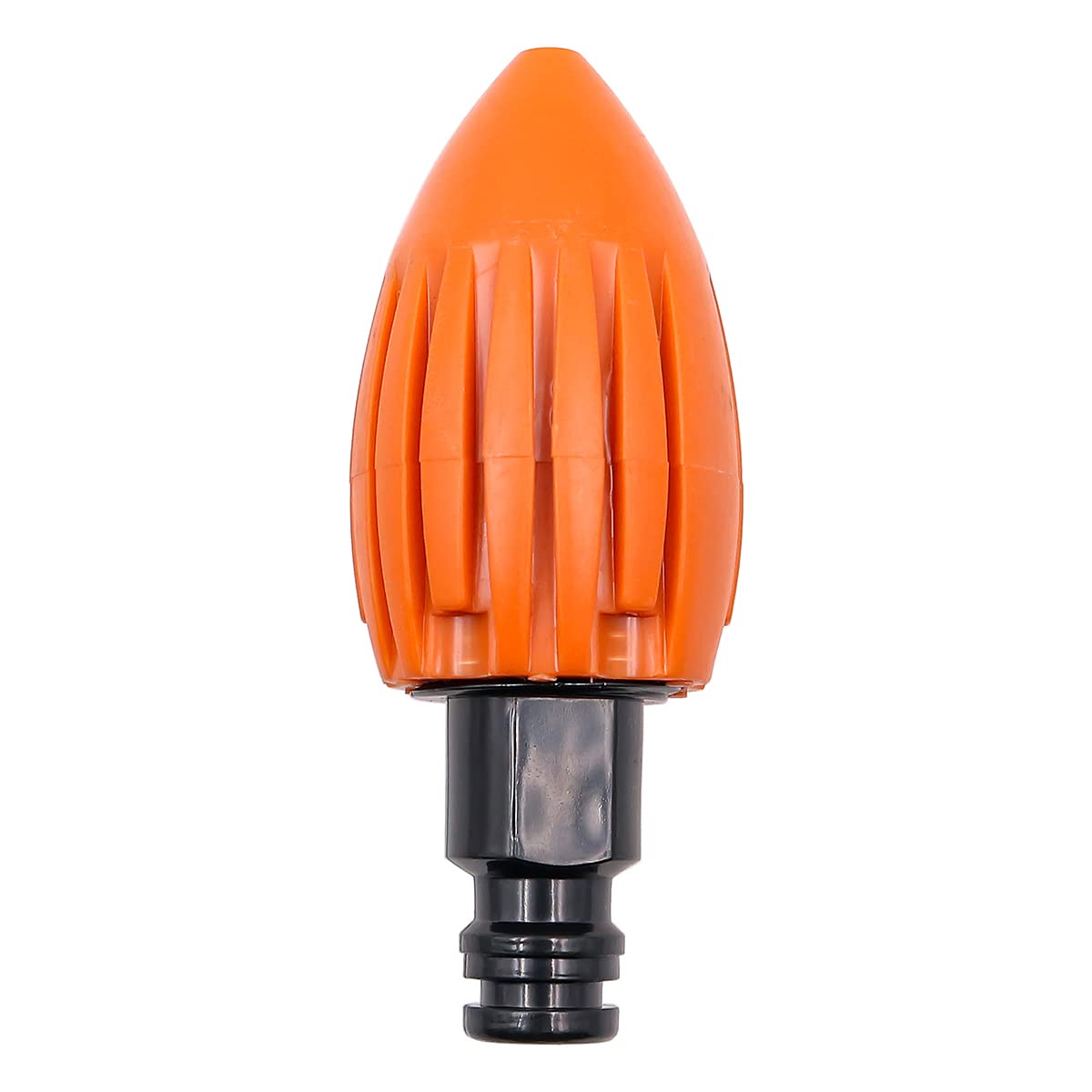 HSTHE Sea Sewer Cleaning Nozzle, Water Rocket, Sewer Pressure Washer, Quick Connector Drain Cleaning Nozzle, Fits Garden Hose (Orange)
