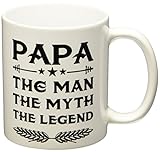 Papa Ceramic Coffee Mug - Funny Father's Day Gift For Dad And Grandpa - Great Birthday Present Idea For Parents - Novelty Cup