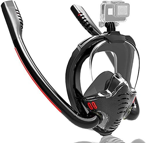T&Q Full Face Snorkel Mask Swimming Diving Mask, 180 Degree Panoramic ...