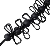 TJVNM Portable Adjustable Travel Clothesline with 12 Clips - Black view 3