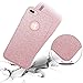 Truecore （2 Pack Glass Film+Case） iPhone 6 6s 4.7 Inch Case Kits, Fashion Luxury Protective Hybrid Beauty Crystal Rhinestone Sparkle Glitter Hard Diamond Case Cover for iPhone 6s/6 (3-Layer) (Pink)