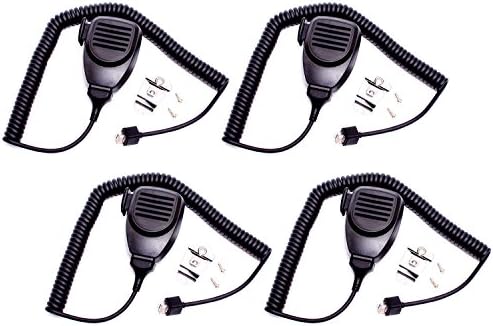 4 pcs KMC-30 Mobile Microphone for Kenwood TM-261A TM-271A TM-461A TM-471A TK-80/90 TK-980/981 TKR-730 TKR-740 TKR-750