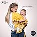 Cotton Muslin Nursing Cover – Large Breastfeeding Cover with Built-in Burp Cloth & Pocket – Soft, Breathable, Chemical-Free, 360° Coverage, Yellow Nursing Cover for Breastfeeding by San Francisco Baby