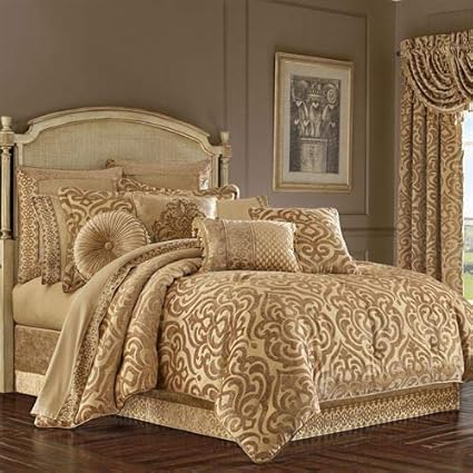 Amazon Com J Queen New York Inc Sicily Gold Comforter Set Home