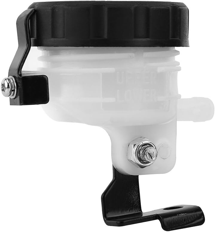 Qiilu Brake Fluid Reservoir, Universal Brake Reservoir Front Fluid Bottle Motorcycle Master Clutch Oil Cup Cylinder Bracket - Image 4