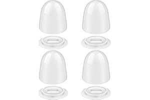 DUMEALAGR Toilet Bolt Caps Universal Toilet Seat Floor Bolts Caps Floor Bolts Snap On Caps with Washers for Easy Installation, 1.44 Inch Height
