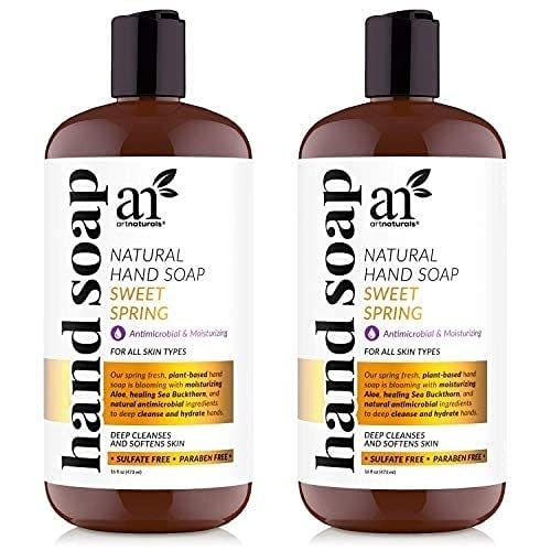Artnaturals Liquid Hand Soap 2 x 16 Fl Oz, Honeydew Scented Natural Hydrating Hand wash with Aloe Vera, Protect Hands from Germs Infection and antimicrobial