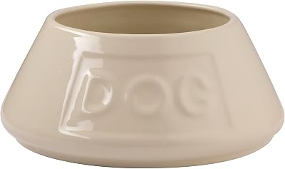 Mason Cash Cane Non Tip Dog Bowl 21 cm Ceramic Food & Water Bowl