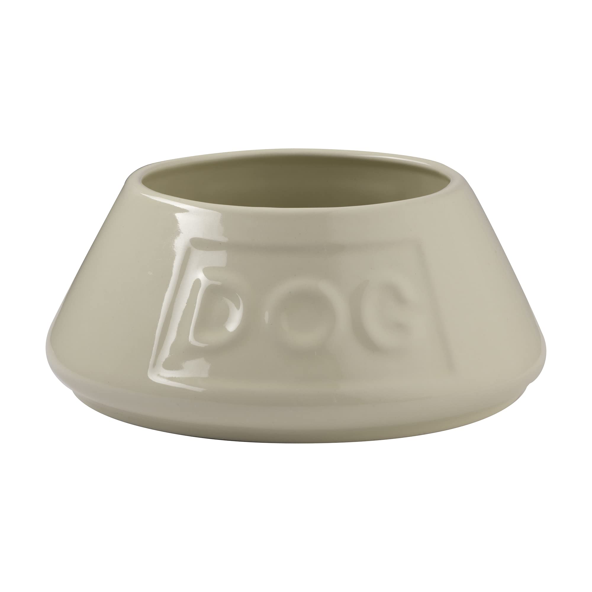 Mason Cash Cream Non Tip Dog Bowl 21 cm Ceramic Dog Feeding Bowl for Food & Water, Non Slip & Anti Spill Pet Bowl, Dishwasher Safe, Ideal for Medium and Big Pets — image 1