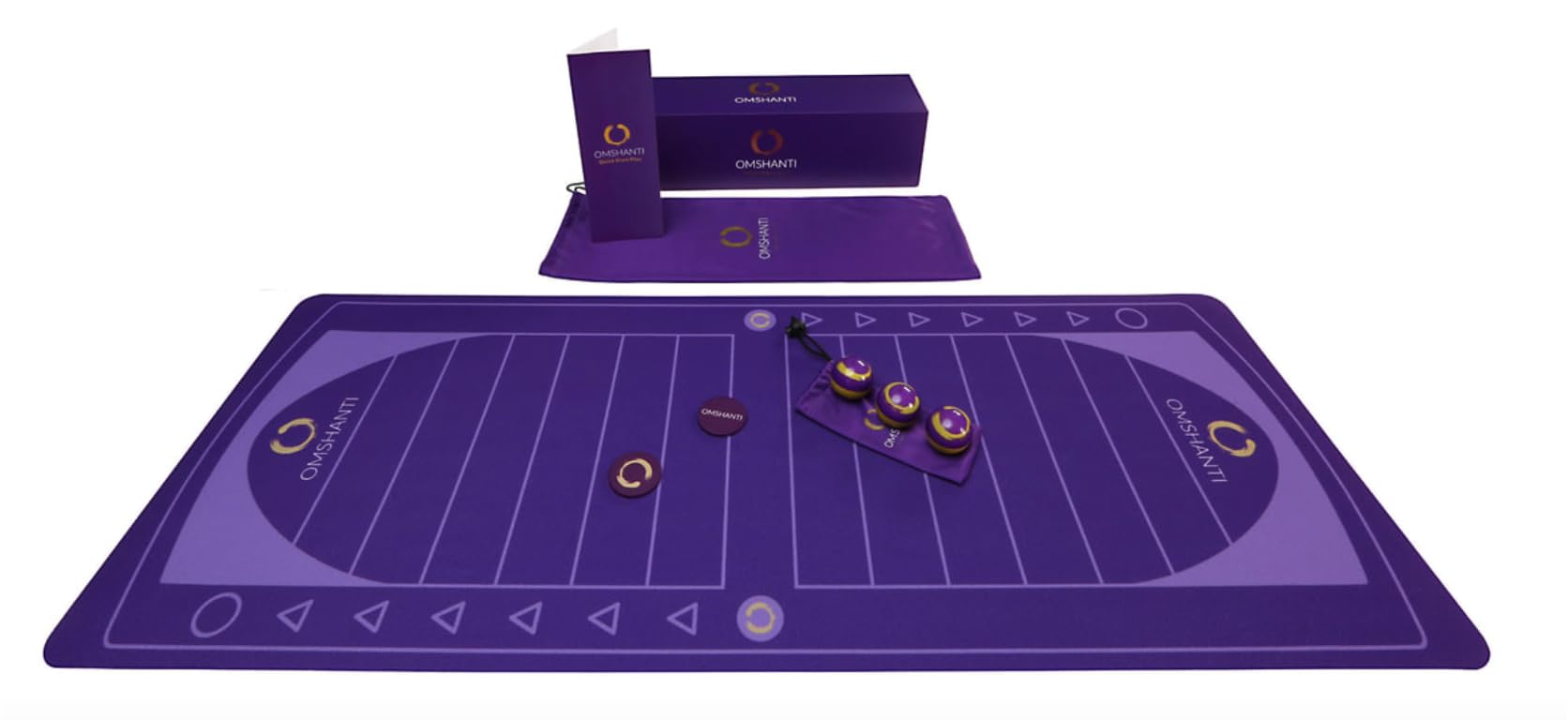 Omshanti Glideball Game - tabletop family fun for adults and kids - perfect dinner party game of skill - a unique gift