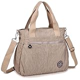 ZYSUN Womens Nylon Designer Tote Crossbody Handbags Shoulder Diaper Bag(602,nude-n)