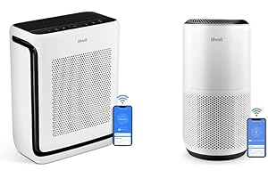LEVOIT Air Purifiers Up to 1900 Ft² in 1 Hr with Washable Filters, Air Quality Monitor, Smart WiFi, Pet Hair in Bedroom, Vita