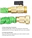 Expandable Garden Hose [Bonus] Free 9 Pattern HIGH Pressure Metal Sprayer Automatic FIRE Nozzle for Car or Windows. Brass Connectors, Shutoff Valve, 3 Layer Latex, Metal Hook Hanger Holder. (50 Feet)