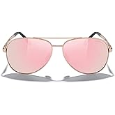 MERRY'S Aviator Sunglasses for Men Women - Polarized Driving Sun glasses Mirrored Lens UV 400 Protection 58 MM