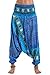 Harem Pants Unisex Tribal Chakra Jumpsuit Harem Pants for Men & Women in Blue