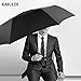 KAILEDI Umbrella, Automatically Opens / Closes Compact Umbrella, Outdoor Windproof Travel Golf Umbrella,Folding Short Umbrella (Black)