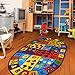 Furnish my Place 740 ABC with Numbers ABC Area Rug for Kids | Educational Alphabet Letter & Numbers | Nurseries Kindergarten | Play Area | Multicolor (3'3