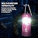 MalloMe Camping Lantern Pink Yellow 2 Pack Lanterns for Power Outages, Camping Lights for Tent Hanging, Camp Light Tent Lamp Emergency Battery Powered LED Lantern (Rechargeable Batteries Not Included)