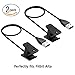 EveShine 2Pcs Fitbit Charge 2 Charger, 3.3ft/100cm Replacement USB Charger Charging Cable for Fitbit Charge 2 Smart Watch Tracker