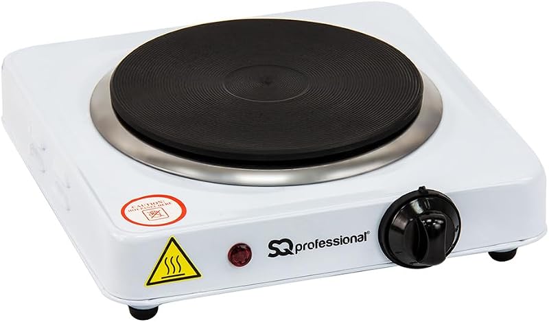 SQ Professional Electric Hot Plate with Single Ring 1000W White