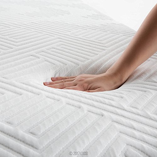 Lucid 10 Inch Hybrid Mattress Bamboo Charcoal and Aloe Vera Infused