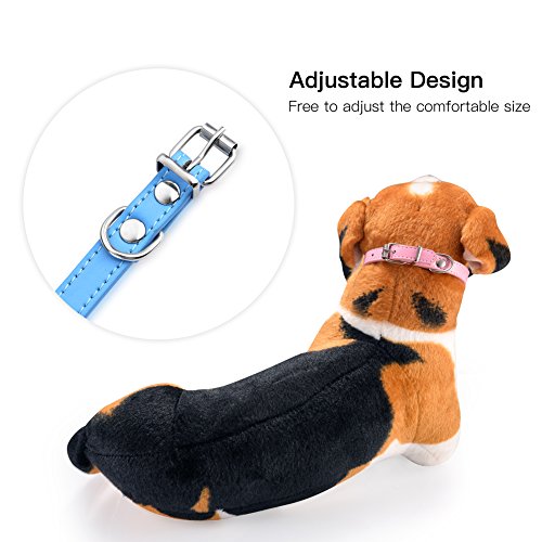 Petacc Lovely Pet Collar Dog Bow Tie Adjustable Pet Bowtie Neckties for Small Cats and Dogs with Bell Charm , pack of 2 (3) - Thumbnail 5