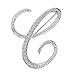 ANTOLL C Letter Pin and Brooch for Women - Initial Large CC Brooch for Clothing