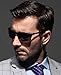FSK Aluminum and Magnesium Metal Frame Polarized Sunglasses for Fishing Driving FSK2179 (Black frame Gray lens) …