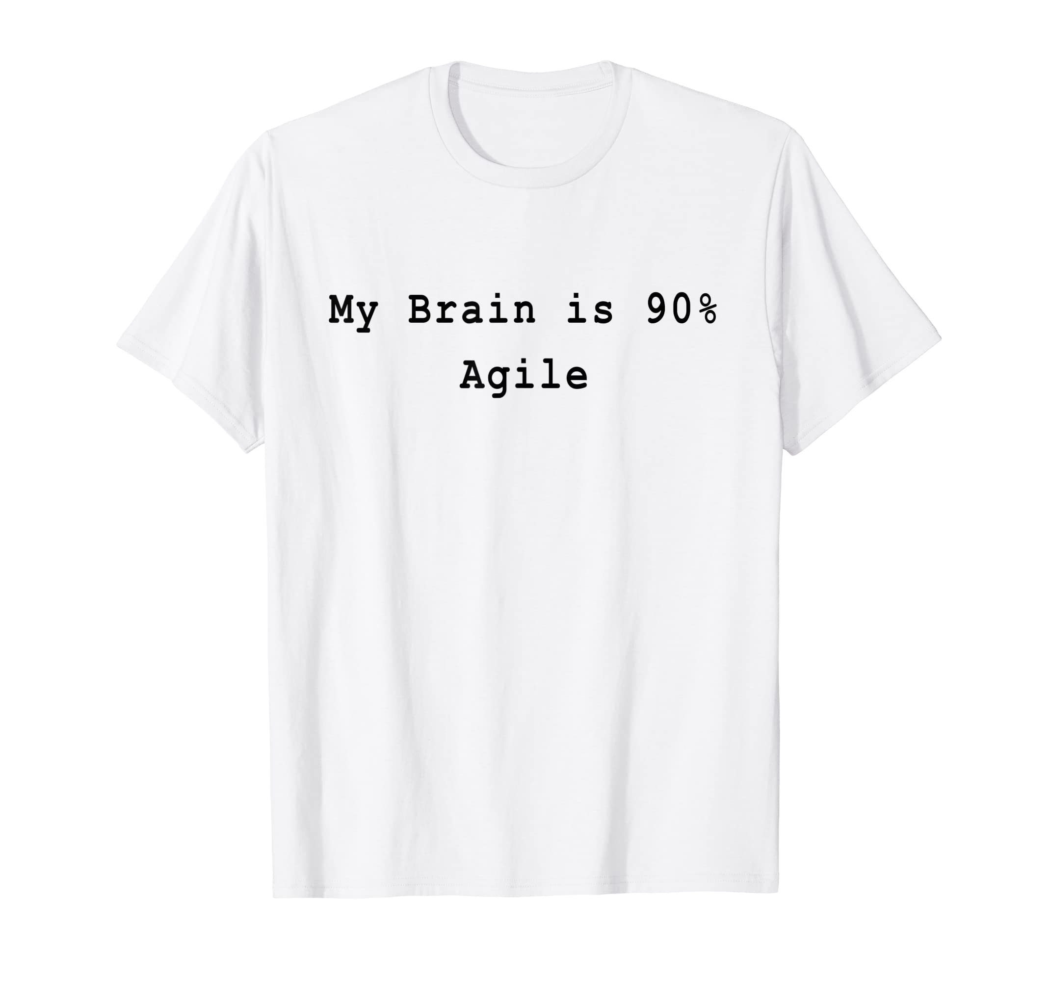 Agile Brain Scrum Lean Project Management Funny PM Coach T-Shirt — image 1