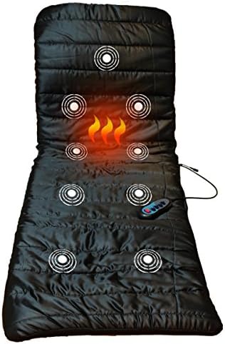 KLASVSA™ Vibration Massage Seat Cushion with Heat &amp; Massage Mattress -Heating Vibrating Cushion Back Massager Mat &amp; Cushion Relaxation Health Care Vibrador