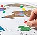 Julio's Adventures Scratch off World Map Poster INCLUDES Complete Accessories Set & All Country Flags - Detailed White & Gold Travel Tracker Deluxe Edition Traveler Gift Set - Premium Wall Canvas