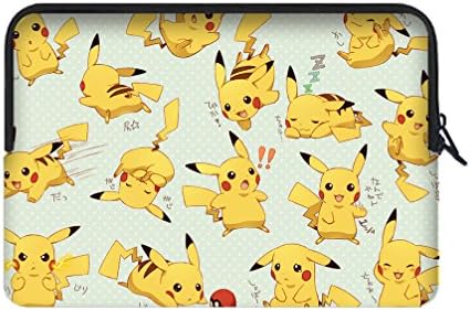 JIUDUIDODO Neoprene Custom Best Gifts Pokemon Pikachu Portable Macbook Air Bag Sleeve for Macbook Air 12" (Twin Sides)