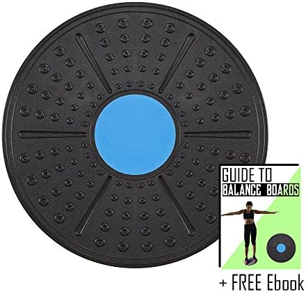 Premium Energy Balance Board - 16" Round Balance Trainer Fit Board - Exercise Board for Core Training and Physical Therapy w/ FREE EBOOK
