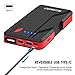 SUAOKI P4 500A Peak Car Jump Starter (5.0L Gas or 2.0L Diesel) 10800mah Power Packs and Auto Battery Booster with QC 3.0, in&Out Type-C 5V/3A and Flashlight, UL Certified