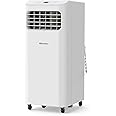Hisense Portable Air Conditioner 6,000 BTU Cooling Dehumidifier Fan for Smaller Room up to 250 sq ft, Remote Control, White (Renewed)