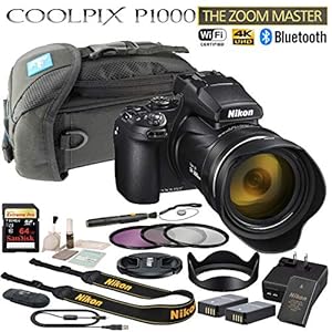 Nikon COOLPIX P1000 125x Optical Zoom Digital Camera Starters Bundle