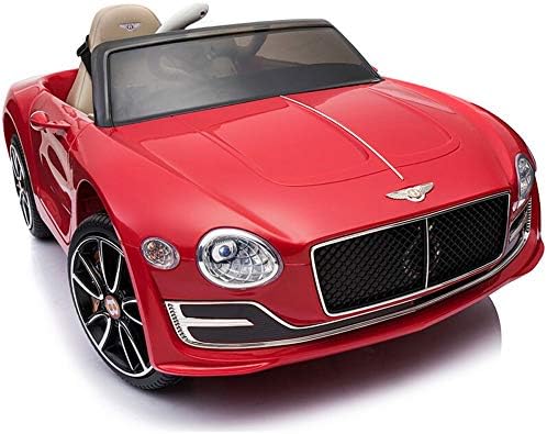 Poooc Electric Toys Kids Ride Vehicle Children 2Seats Car On with Genuine Official Licensed Boys Girls Light Up Hobby Vehicles Swaying Drive Doors Boentley Roadster Toy Headlights & MP3