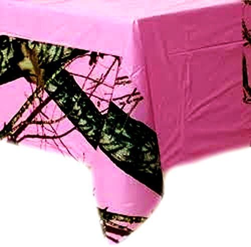 Hunting and Fishing 'Pink Camo' Plastic Table Cover (1ct)