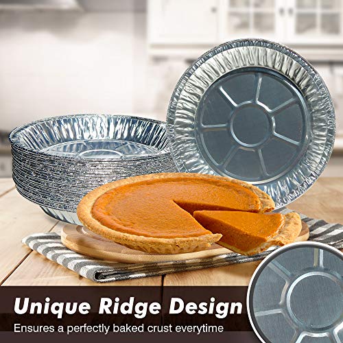 4 Premium+Aluminum+Disposable+Plates+Quiche
