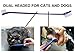 CBROSEY Mascota Pets Dog Toothbrush/Cat Toothbrush 6 Finger Toothbrushes and 2 Long Handle Dual Headed Toothbrushes, Soft Bristle Pet Toothbrush Combo Pack for The Dental Care of Your Cat and Dog