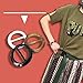 6PCS Fashion Round Plastic Scarves Buckle Silk Sarf Clasp Clips Clothing Ring Wrap Holder fo Neckerchief(Color Random) (2.5cm/1inch)