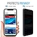 FlexGear Privacy Screen Protector for iPhone Xs Max [Full Coverage] Tempered Glass (2-Pack)