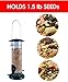 Weather Proof Outdoor Bird Feeder with UV Sun-proof. Durable and Disassembles for Quick, Easy Cleaning, Squirrel Proof