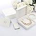 Fancydeli Rose Gold Plated Women Circle Necklace with Crystals 