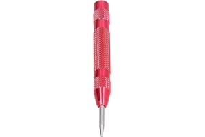 Nice Processed Automatic Center Punch Hardened Steel Removable Tip Positioner Adjustable Force Center Hole Punch Tool,1Pcs(Re