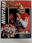 Joe Montana 18x24 Unsigned Lithograph Poster Print San Fransisco 49ers New